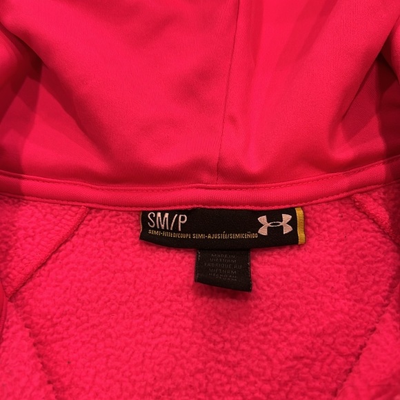 Under Armour Semi-fitted storm Full Zip jacket- Hot Pink small - Picture 5 of 8